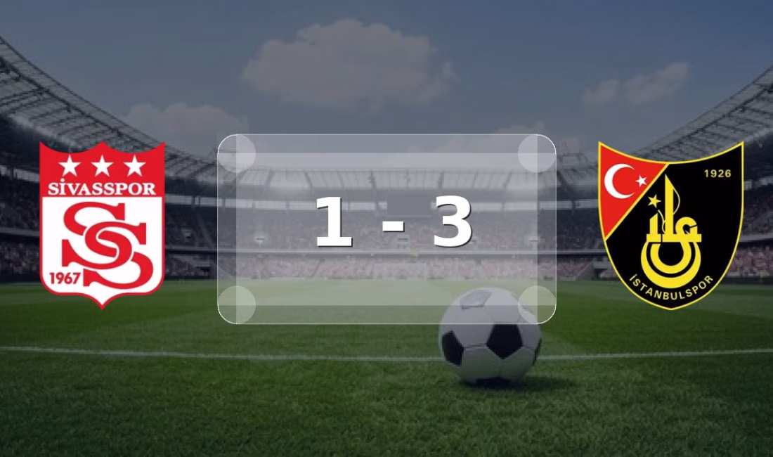 Özbelsan Sivasspor - İstanbulspor karşılaşması 1 - 3 skoruyla tamamlandı.